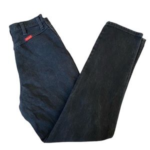 Vintage Black Wrangler Jeans High Waisted Cowboy Western Wear Denim